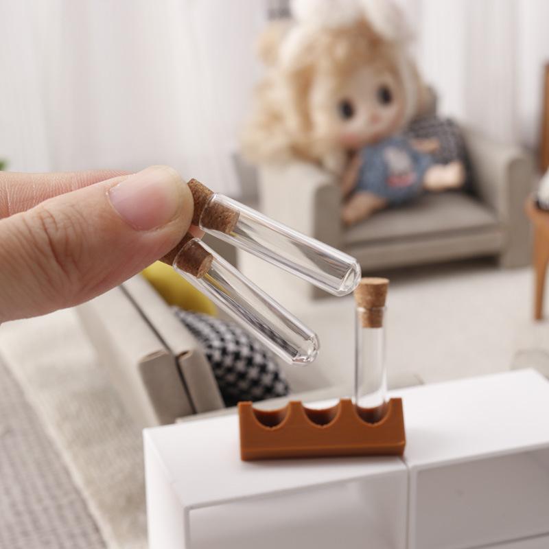 Kids Toys Play Youtube - 「模擬ミニガラス瓶試験管ラックキット付き1/12ドールハウス実験室モデル装飾アクセサリー子供ごっこ遊びおもちゃ」