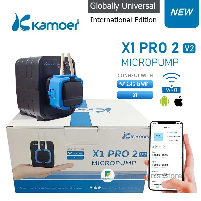 Bubble Machine Outdoor - Bluetooth Kamoer-X1 Pro 2 V2 Fishポンプ,水槽,水族館,液滴ポンプ,Wi-Fiアプリケーション用