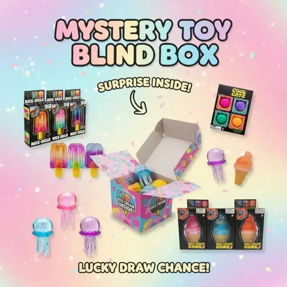 Kids Toys Set - スクイッシー・ミステリーボックス、ゆっくり膨らむフィジェットトイセット、ストレス解消用感覚スクイーズトイ、子供と大人のための抗不安ギフト
