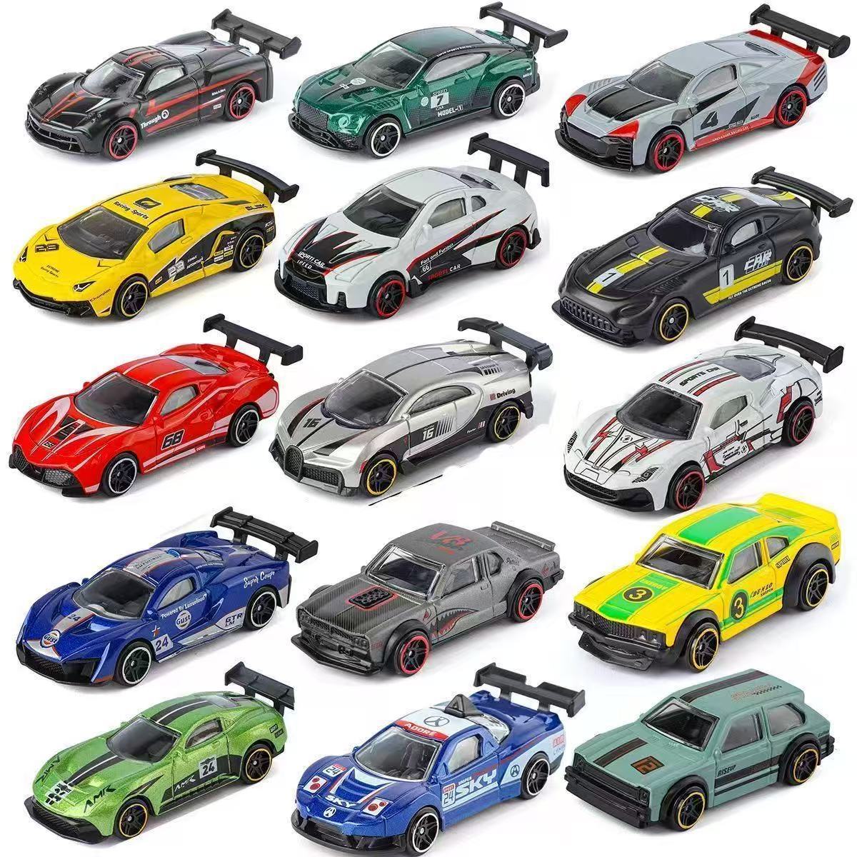 Kids Toys Boys - 合金車モデルシミュレーション 1:64 スライディングスポーツカーレーシングカー子供のおもちゃの車男の子のギフトクリスマスおもちゃギフトレーシングカーの装飾品