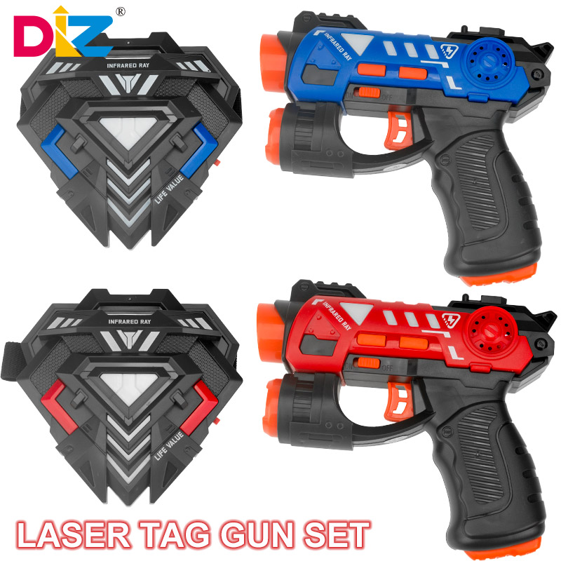 Laser Tag Set Kids - レーザータグガンセット電動赤外線バトルゲームおもちゃ銃子供用レーザーストライクピストル男の子子供用屋内屋外スポーツ