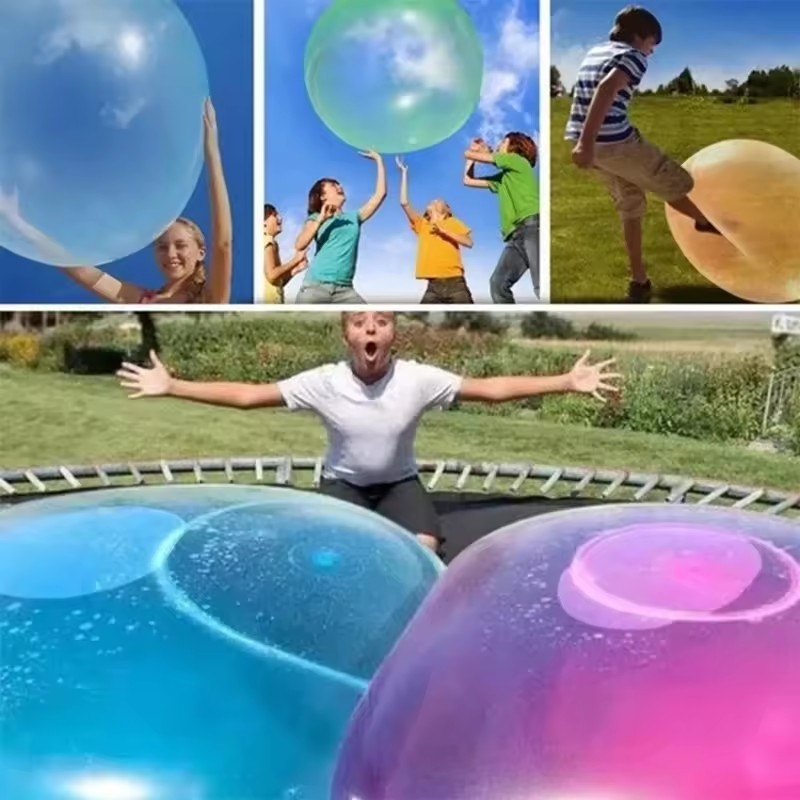 Bubble Machine Outdoor - 子供用屋外玩具 バブルボール インフレータブルゴムボールゲーム バルーン玩具 ベビーシャワー 楽しいパーティー
