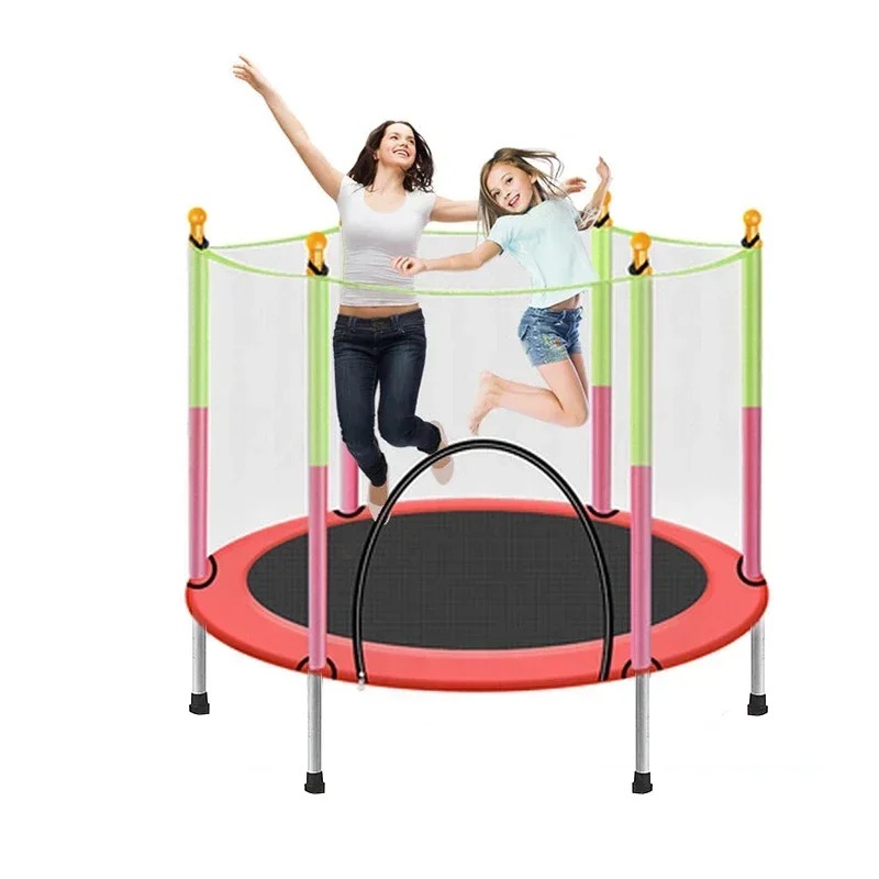 Trampoline Mini Indoor - 2026年キッズ屋内遊具 ラウンドミニトランポリン（ネット付き）