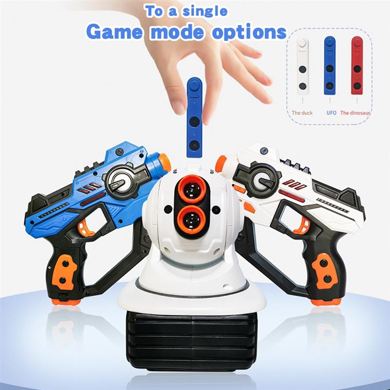 Laser Tag Set Kids - 電気レーザータグおもちゃの銃赤外線プロジェクター武器ブラスターピストラレーザーバトルキットインタラクションゲーム子供男の子のための 2 ピース/セット