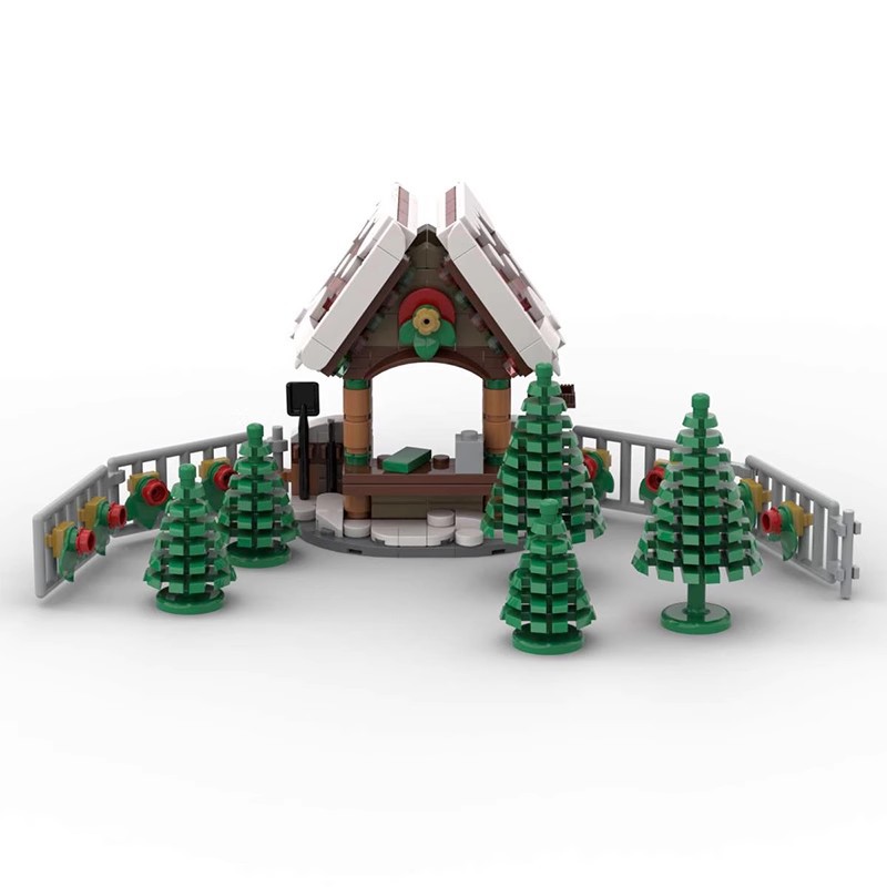 Kids Toys Packaging - MOC ビルディングブロック 130588 クリスマスツリーセット冬のおもちゃ子供たちはレンガを集めることを愛していますギフト親子おもちゃモデル