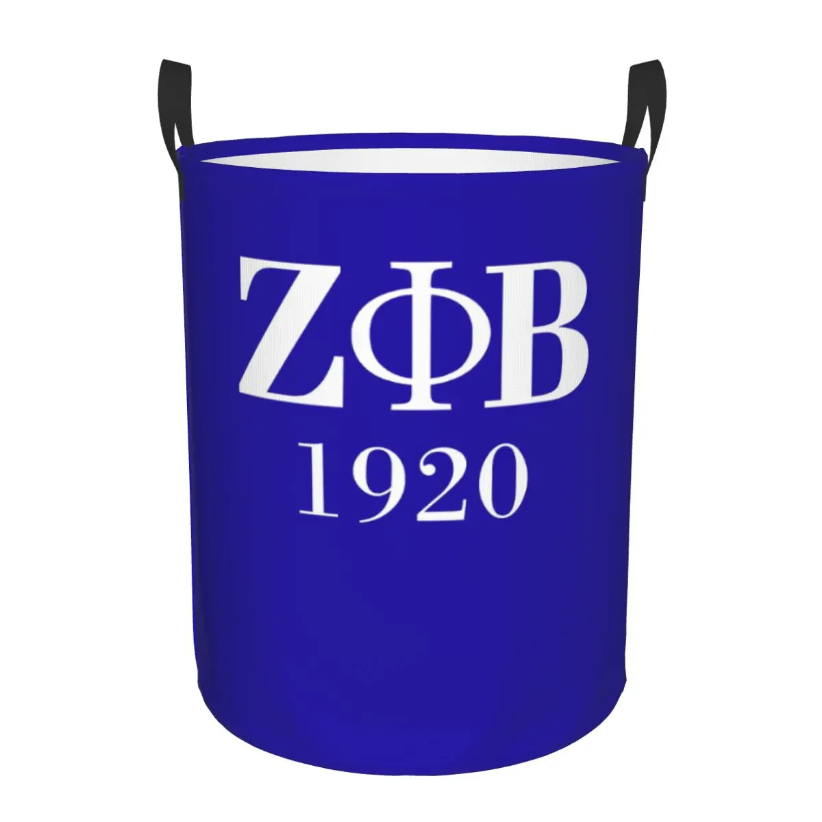 Kids Toys Logo - Zeta Phi Beta 女子学生クラブロゴランドリーバスケット折りたたみギリシャ文字 1920 衣類かご保育園子供のおもちゃ収納袋