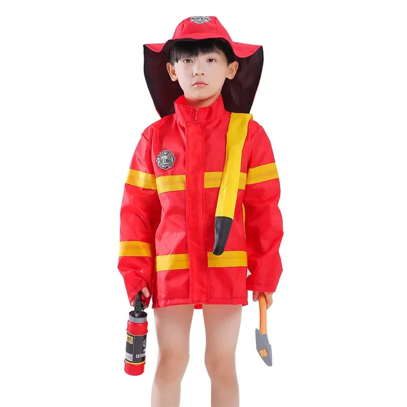 Kids Toys Play Youtube - 2026 キッズ消防士ギア 消防士建設作業員コスチューム ロールプレイ ドレスアップおもちゃセット ヘルメットとK6SDJ付き