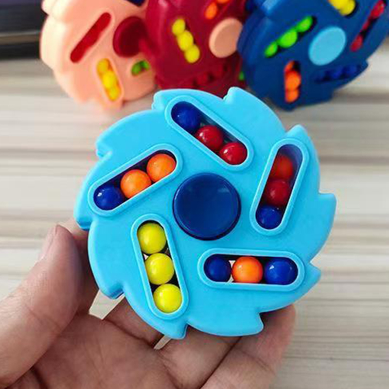 Kids Toys Low Price - 2 個のマジック回転豆パズルキューブスピナー安いものストレス解消おもちゃティーン向け子供パーティーの記念品誕生日プレゼント