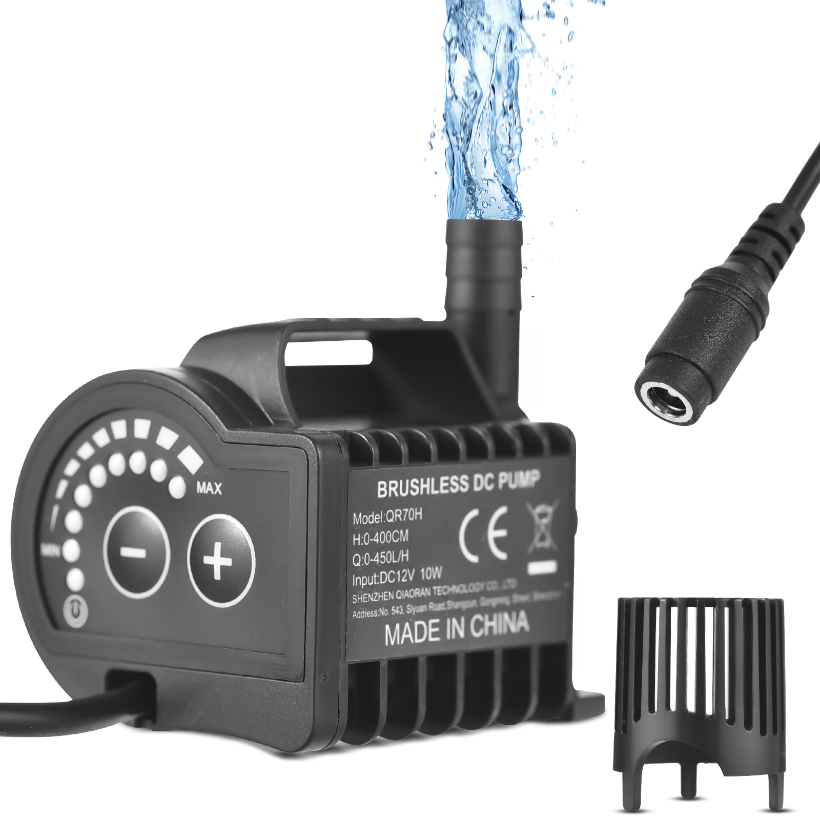 Bubble Machine Outdoor - 水中 12V ウォーターポンプ 8 レベル調整可能 0-700L/H