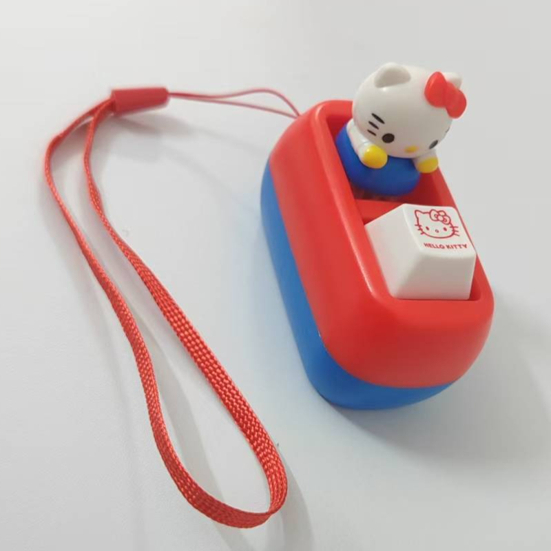 Kids Quiet Toys - ハローキティ音声ボタンキーホルダーかわいい音声録音ペンダントかわいいフィジェットトイギフト