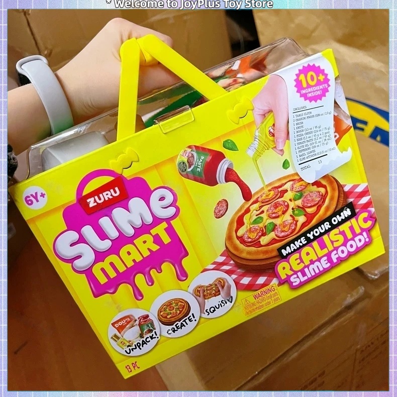 Play Kitchen Set - ZURU スライムマート ハンバーガーピザシリーズ ブラインドボックス スライム作り フードキッチン