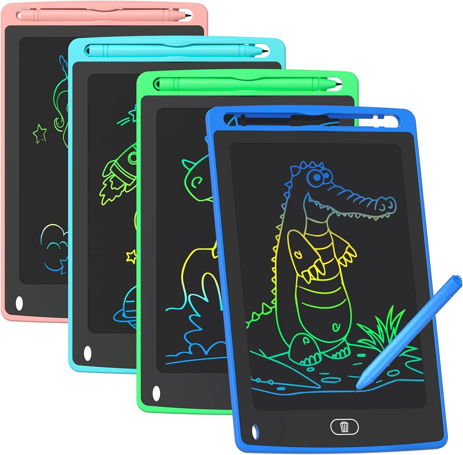 Kids Toys Drawing - 子供用LCDライティングタブレット、8.5インチカラフルな落書きボード描画タブレット、教育学習玩具、男の子と女の子への誕生日プレゼント