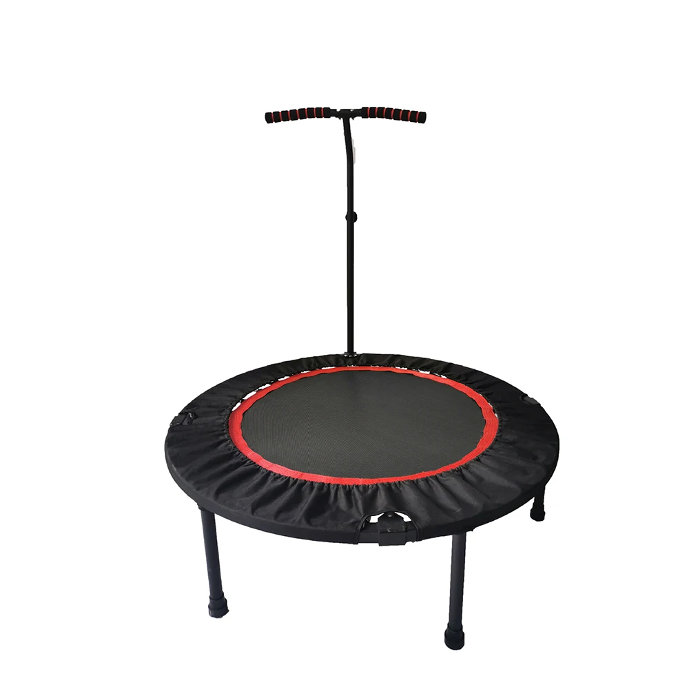 Trampoline Mini Indoor - 2026年格安48インチ折りたたみ式ミニトランポリン子供用トランポリン屋外プロ仕様プレミアム屋内ジャンプキッズフィットネスハンドル付き