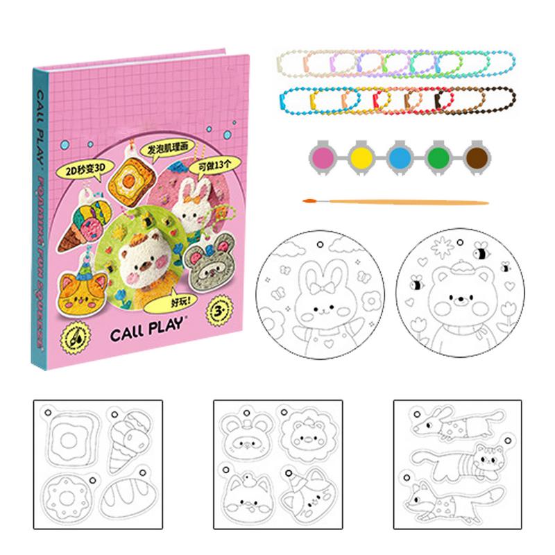 Kids Toys Drawing - 3D吸水性ペイントペーパー,フォームペーパー,製図,ピンチ,おもちゃ,子供,男の子,女の子,大人のための工芸品
