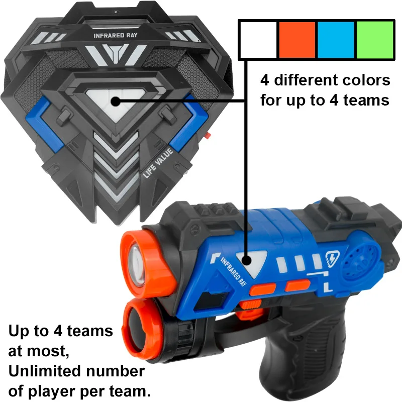 子供用赤外線バトルガンセット 電動おもちゃ銃 レーザータグイ - Laser Tag Set Kids のレビューと価格