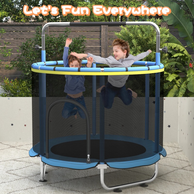 5フィート幼児用トランポリン 8in1 キッズミニトランポリ - Trampoline Mini Indoor のレビューと価格