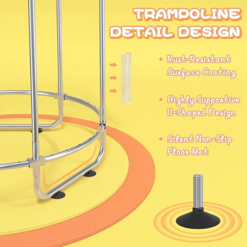 5フィート幼児用トランポリン 8in1 キッズミニトランポリ - Trampoline Mini Indoor のレビューと価格