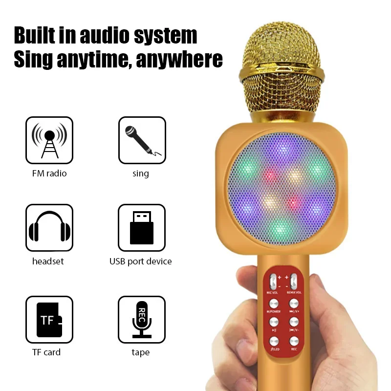 WS1816 ワイヤレス子供カラオケマイク子供マイク Blu - Kids Microphone Karaoke のレビューと価格
