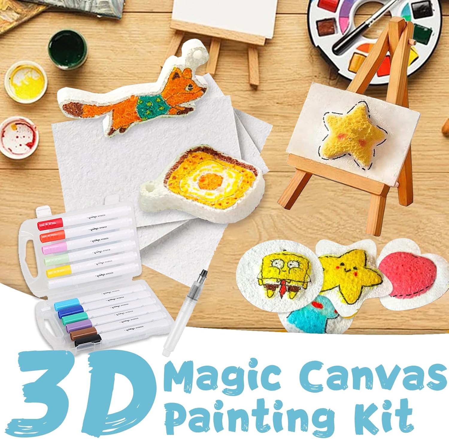 3D立体発泡テクスチャ絵画紙セット 子供用 DIYアートクラ - Kids Toys Drawing のレビューと価格