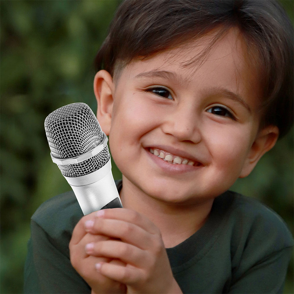 2個入り フェイクマイク プロップス リアルな子供用ポータブ - Kids Microphone Karaoke のレビューと価格