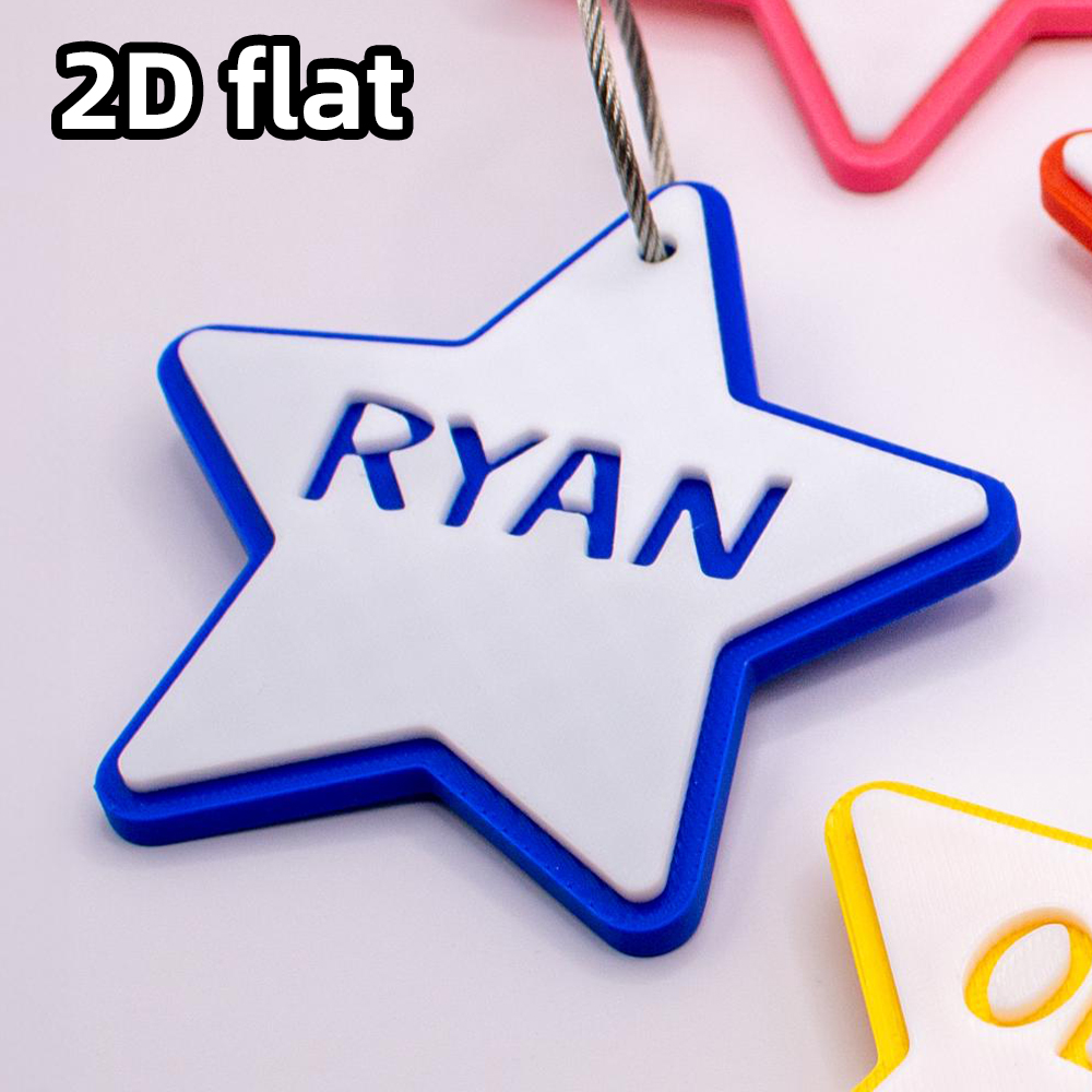1個のパーソナライズされた星型3Dプリント名前入りキーホルダ - Laser Tag Set Kids のレビューと価格