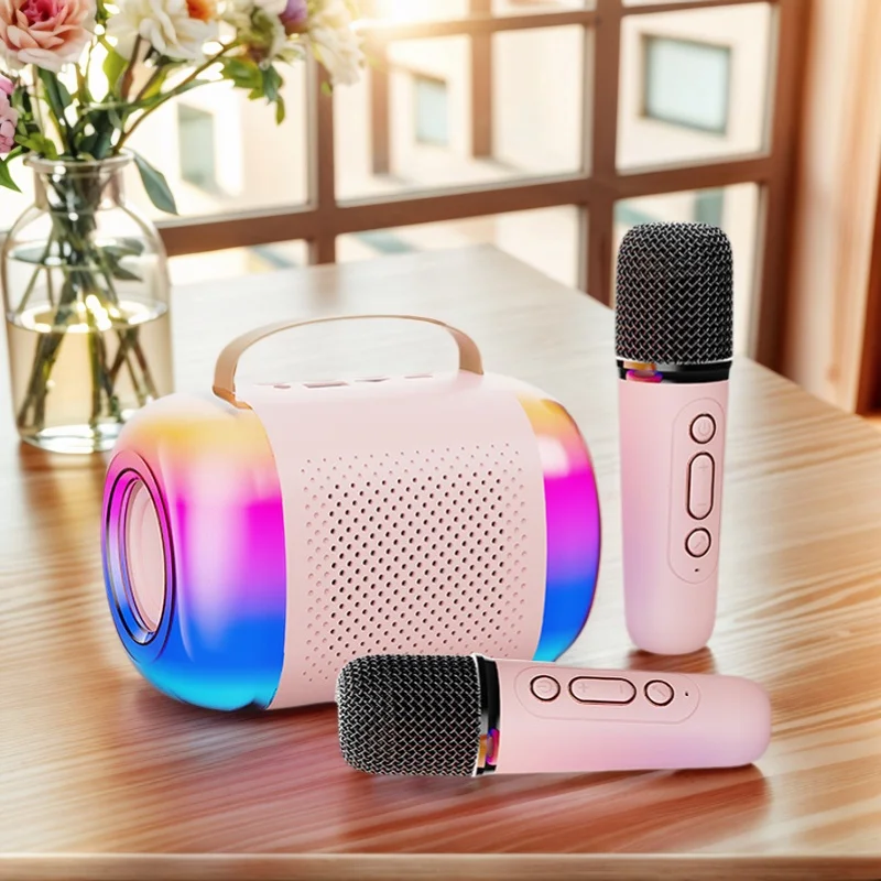 新しいミニマイクスピーカー、カラオケ用ポータブルワイヤレスB - Kids Microphone Karaoke のレビューと価格