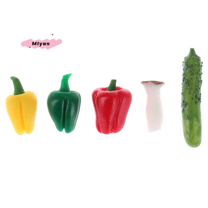 5 ピース/セットミニチュアドールハウス野菜 1/12 スケ - Play Kitchen Set のレビューと価格