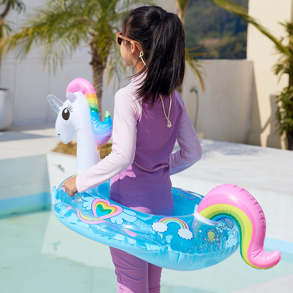 漫画ユニコーンベビー水泳リングチューブインフレータブルおもち - Kids Toys Play Youtube のレビューと価格