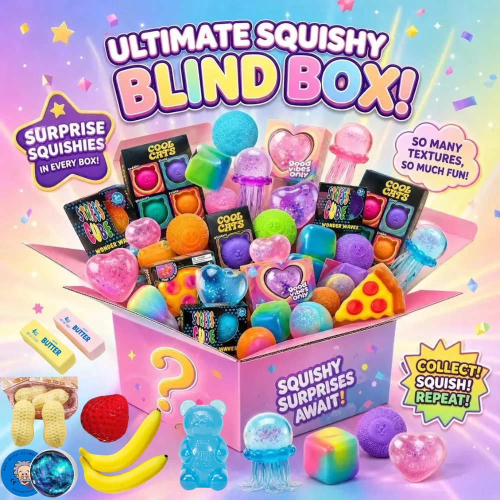 スクイッシー・ミステリーボックス、ゆっくり膨らむフィジェット - Kids Toys Set のレビューと価格
