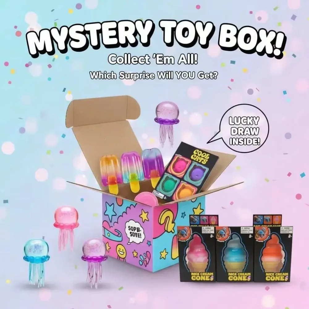 スクイッシー・ミステリーボックス、ゆっくり膨らむフィジェット - Kids Toys Set のレビューと価格
