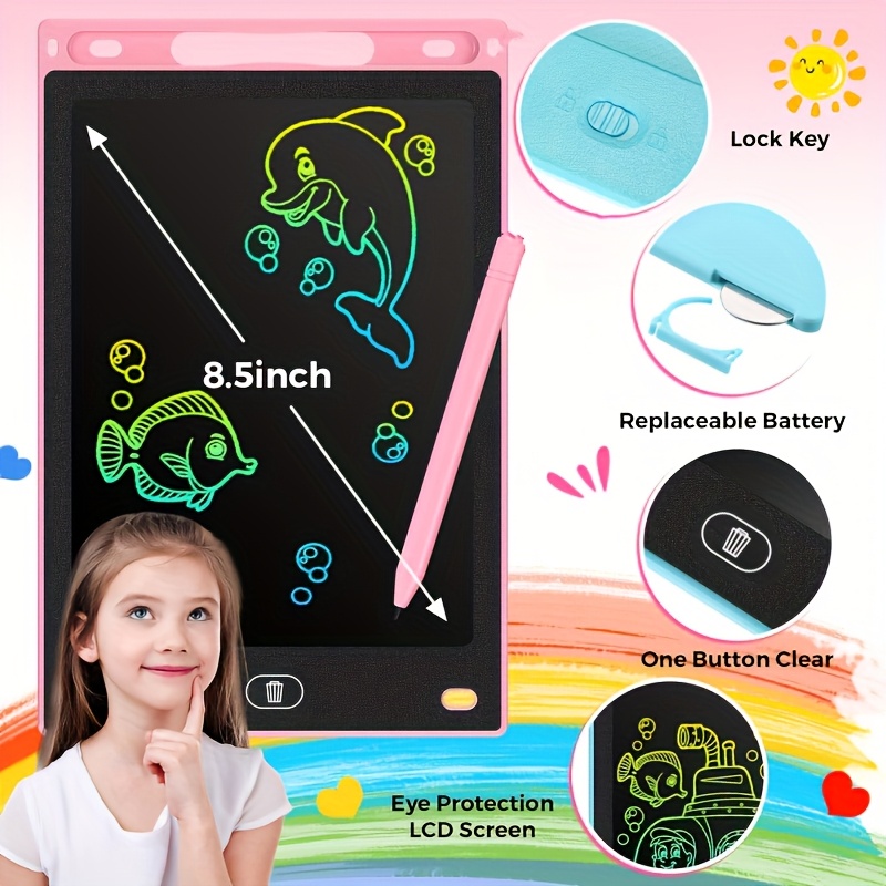 8.5 インチ LCD 描画タブレット 30 個 マジック黒 - Kids Toys Drawing のレビューと価格