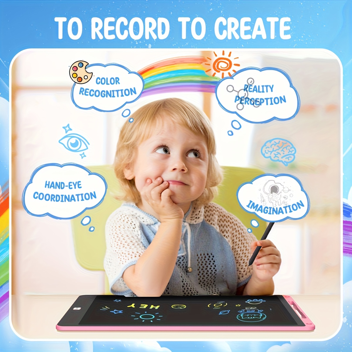 8.5 インチ LCD 描画タブレット 30 個 マジック黒 - Kids Toys Drawing のレビューと価格