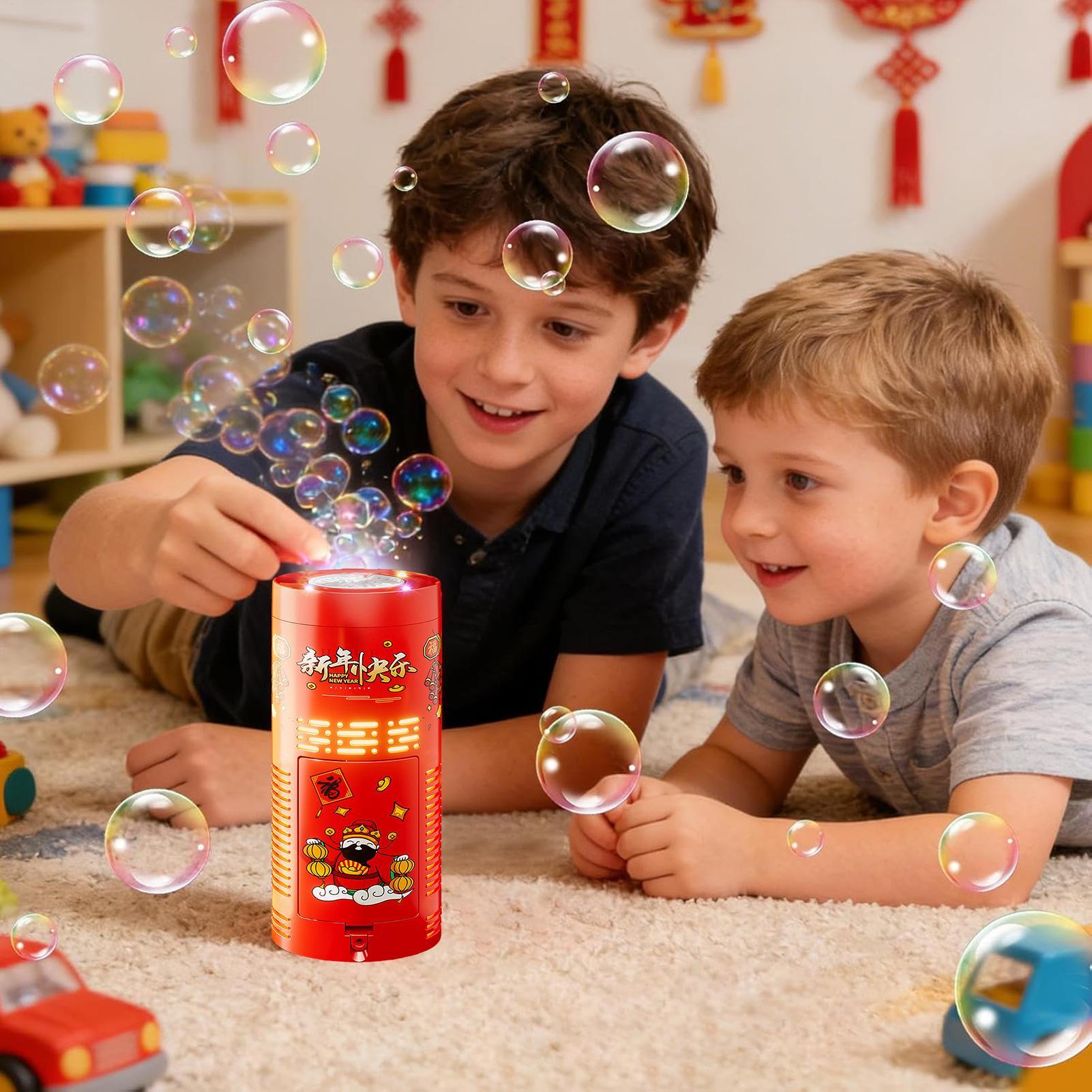 新年花火バブルマシン雰囲気おもちゃカラフルな照明効果音パーテ - Bubble Machine Outdoor のレビューと価格