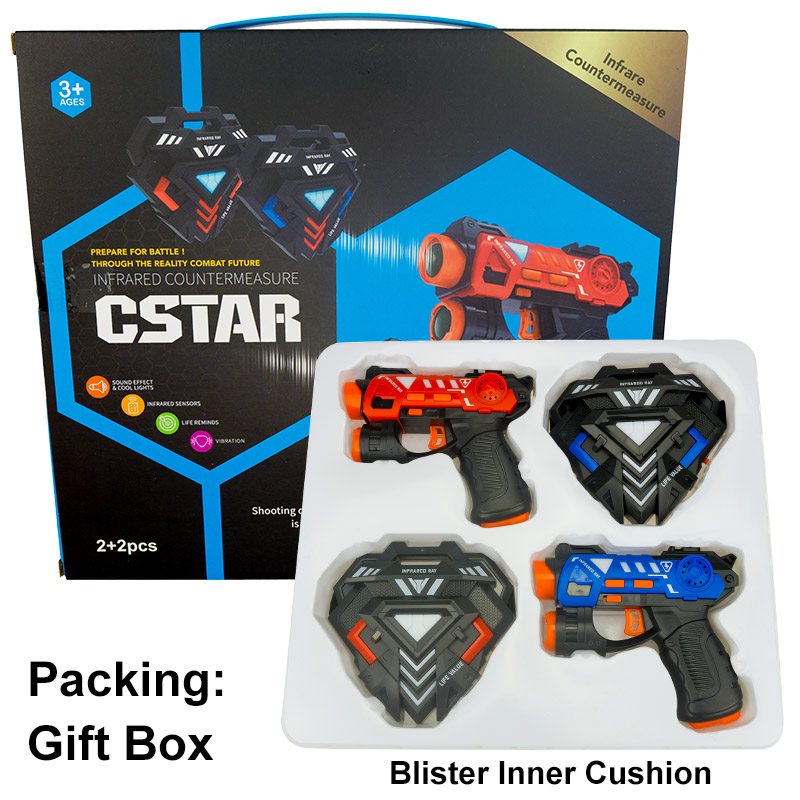 レーザータグガンセット電動赤外線バトルゲームおもちゃ銃子供用 - Laser Tag Set Kids のレビューと価格