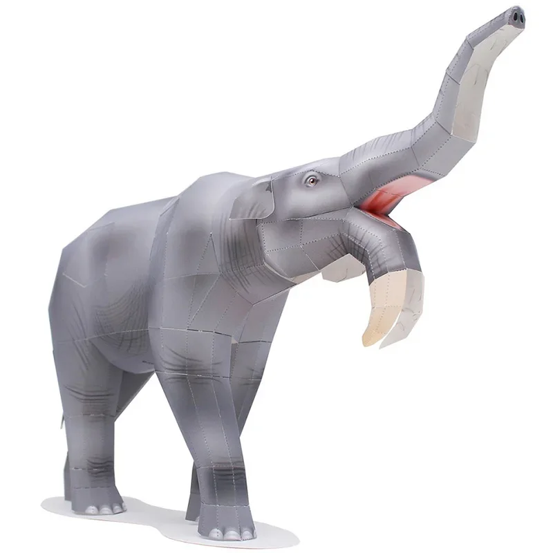 ディノテリウム象折り紙アート折りたたみミニ3D紙モデルペーパ - Kids Toys Elephant のレビューと価格