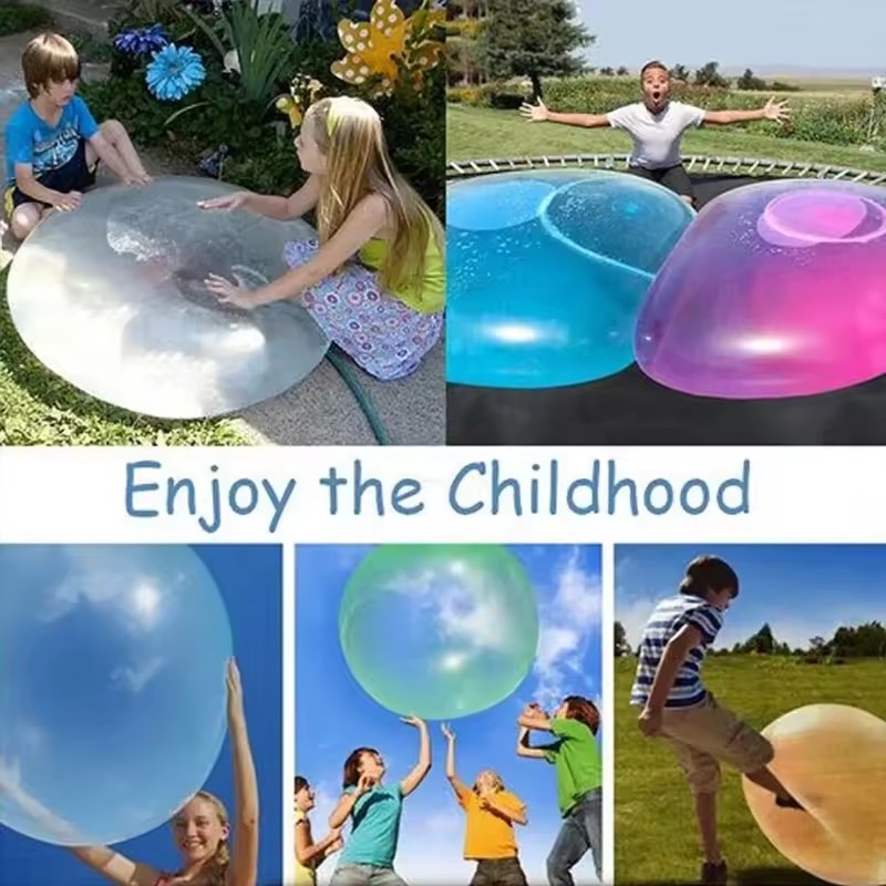 子供用屋外玩具 バブルボール インフレータブルゴムボールゲー - Bubble Machine Outdoor のレビューと価格