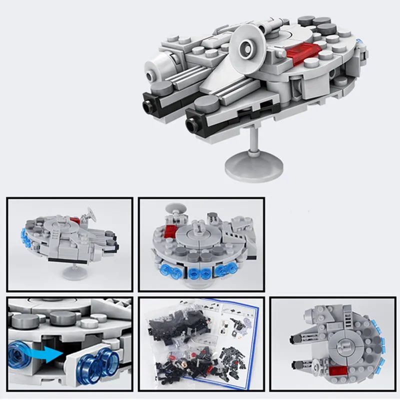 クラシックスターファイター飛行機宇宙船ビルディングブロックセ - Kids Toys Set のレビューと価格