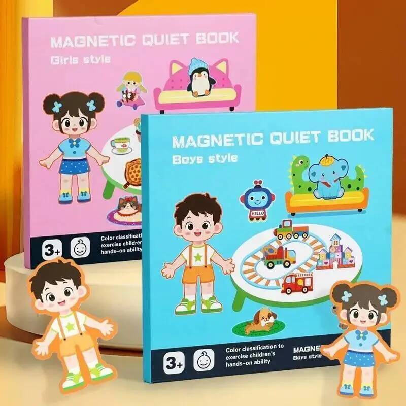 磁気静音ブック 男の子 女の子 着せ替えゲーム 繰り返し使え - Kids Quiet Toys のレビューと価格