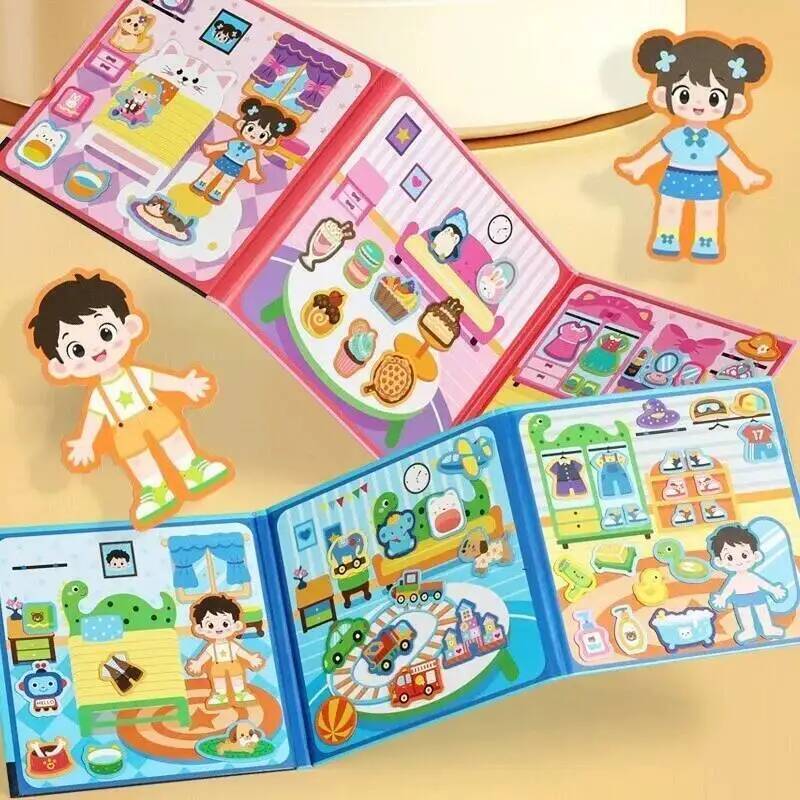 磁気静音ブック 男の子 女の子 着せ替えゲーム 繰り返し使え - Kids Quiet Toys のレビューと価格