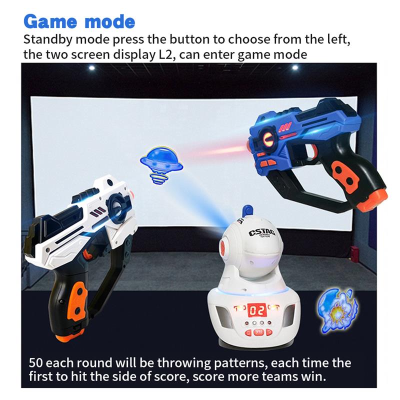 電気レーザータグおもちゃの銃赤外線プロジェクター武器ブラスタ - Laser Tag Set Kids のレビューと価格