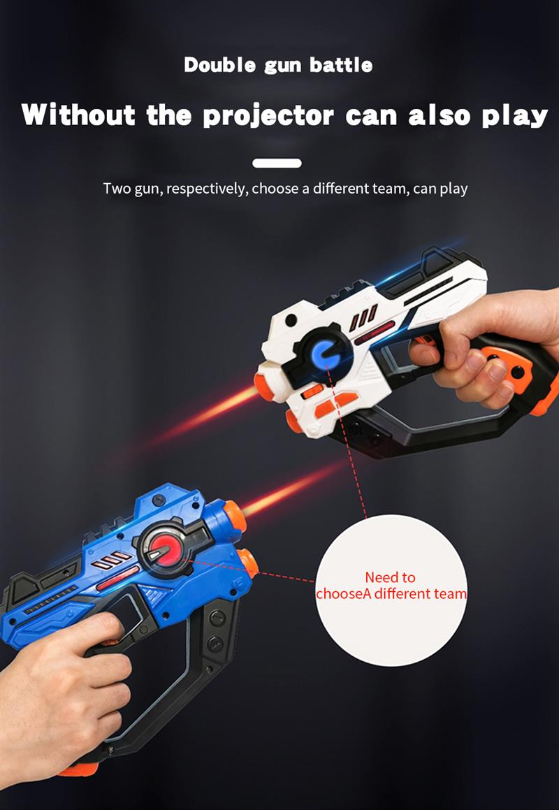 電気レーザータグおもちゃの銃赤外線プロジェクター武器ブラスタ - Laser Tag Set Kids のレビューと価格