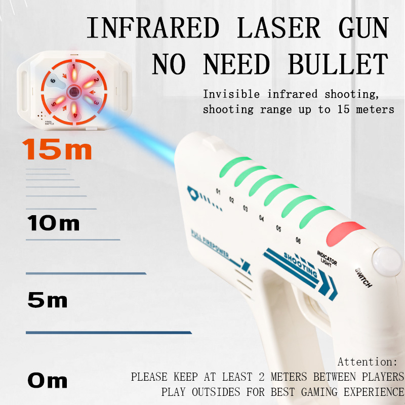 赤外線シューティングゲームガンセット レーザータグおもちゃ銃 - Laser Tag Set Kids のレビューと価格