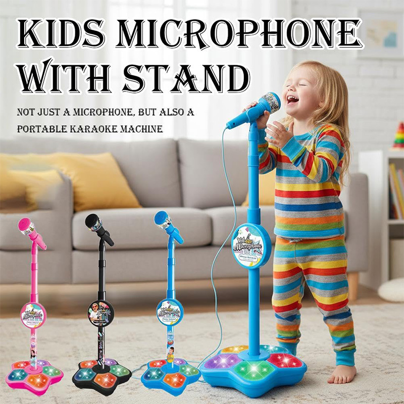 汎用子供用マイク スタンド付き 子供用カラオケマシン 女の子 - Kids Microphone Karaoke のレビューと価格