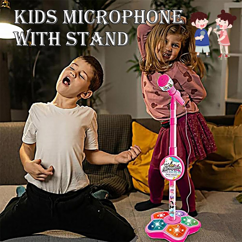 汎用子供用マイク スタンド付き 子供用カラオケマシン 女の子 - Kids Microphone Karaoke のレビューと価格