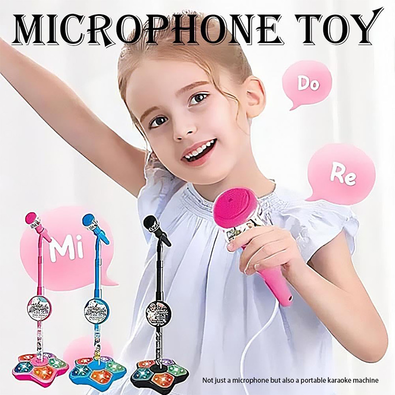 汎用子供用マイク スタンド付き 子供用カラオケマシン 女の子 - Kids Microphone Karaoke のレビューと価格