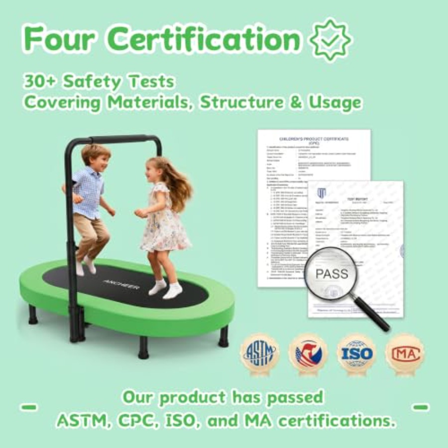 幼児用トランポリン、屋内外兼用、スチールフレーム、青色のフォ - Trampoline Mini Indoor のレビューと価格