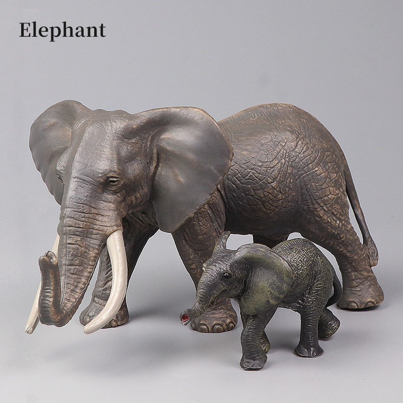 アフリカの野生動物ビッグマンモス象モデルシミュレーションアク - Kids Toys Elephant のレビューと価格