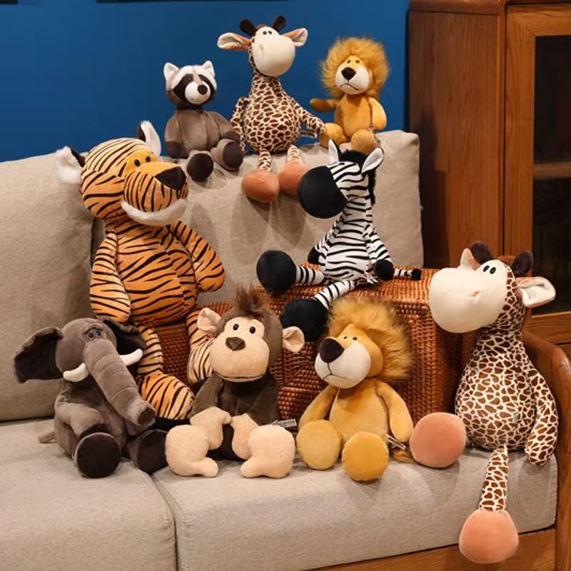 25 センチメートルかわいいジャングル動物ぬいぐるみ森林動物 - Kids Toys Elephant のレビューと価格