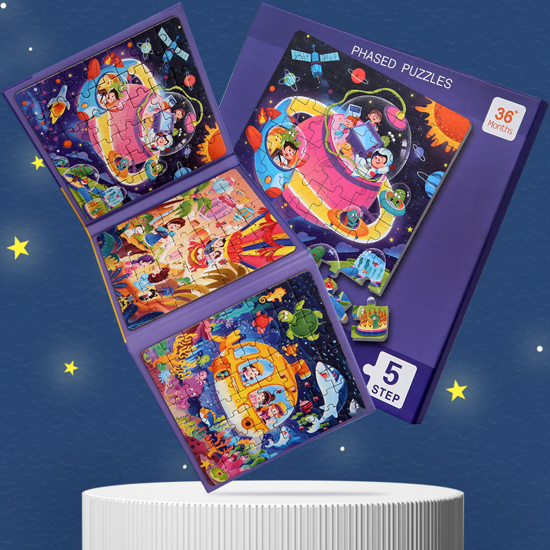 子供用磁気木製パズル漫画柄ビジーブックジグソーパズルゲーム子 - Kids Quiet Toys のレビューと価格