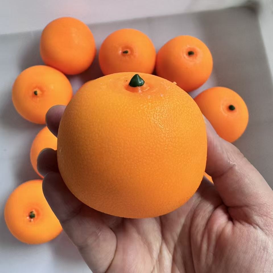 オレンジ色のシミュレーションストレスボール、スクイーズボール - Sensory Fidget Toys のレビューと価格
